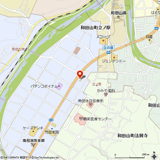 タイヤ館和田山付近の地図